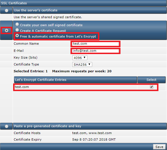 lets encrypt ssl