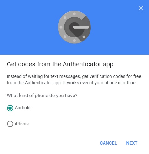 Authenticator app