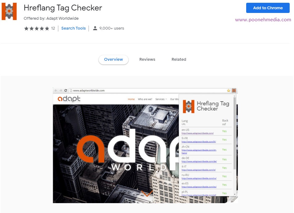 افزونه Hreflang Tag Checker