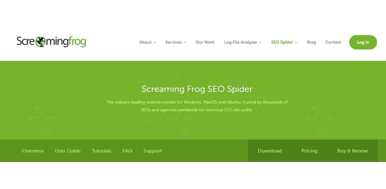 ابزار اتوماسیون سئو Screaming Frog 