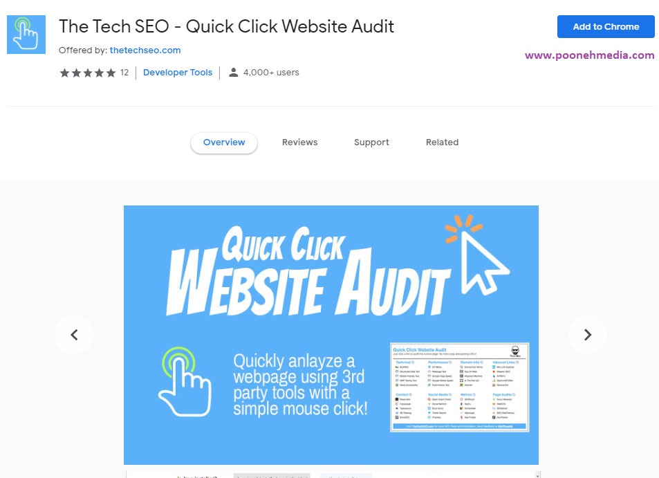 افرونه The Tech SEO — Quick Click Website Audit