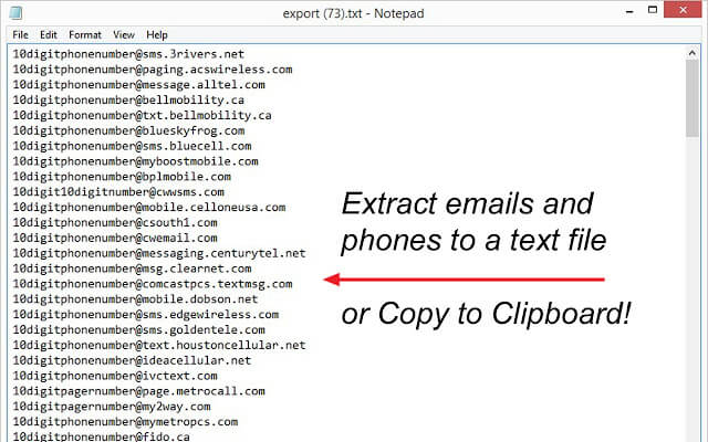 افزونه Email Exporter