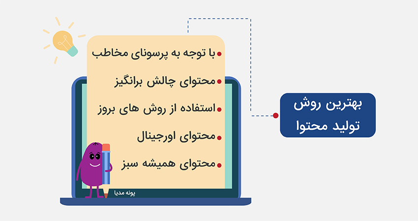 بهترین روش تولید محتوا 