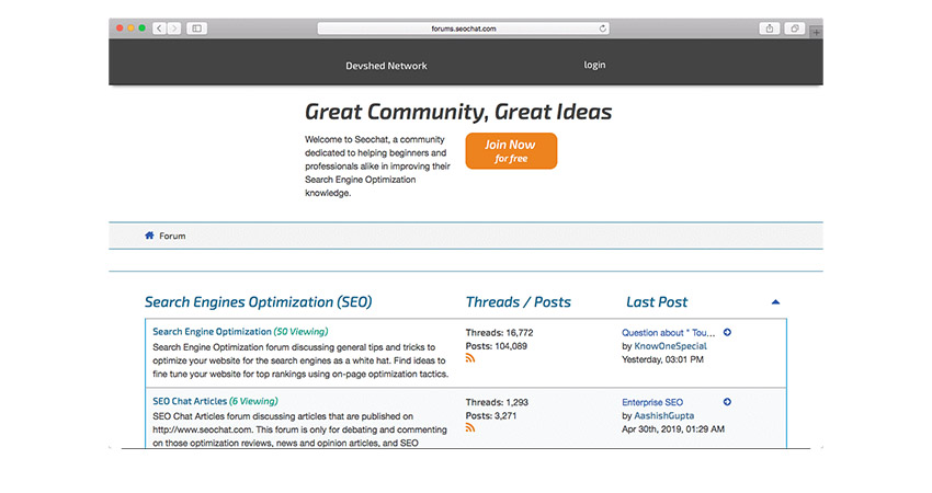 انجمن سئو Seo Chat Forums