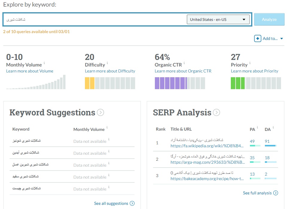 keyword research tool