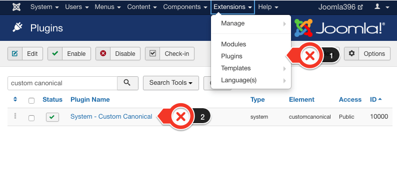 اضافه کردن custom canonical plugin