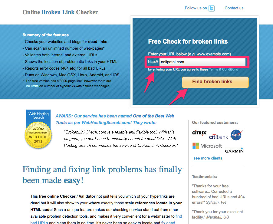 Free Broken Link Checker