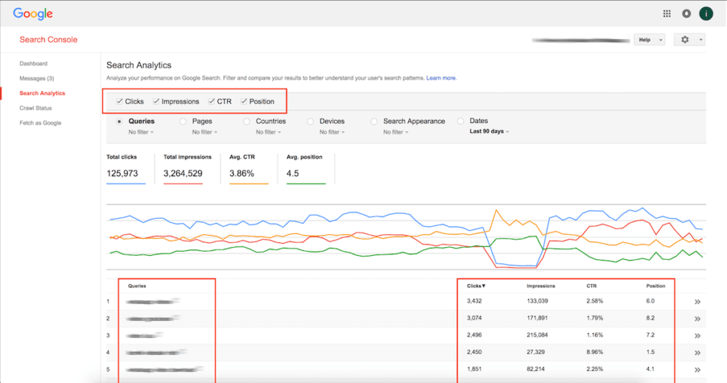 google search console analytics 