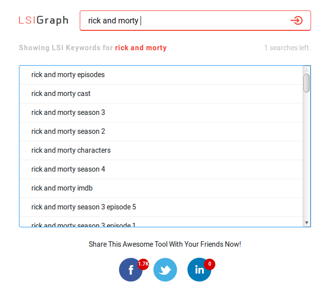 LSI keywords