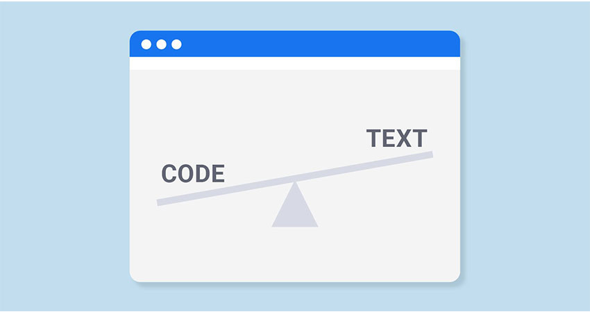 نسبت متن به کد (Text to HTML) چیست؟