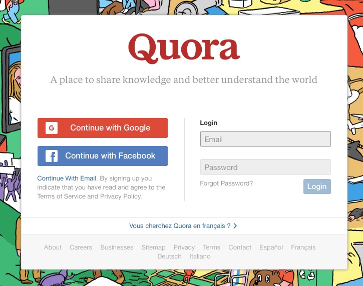 وارد Quora بشوید