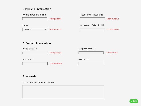 form designing level 2 2