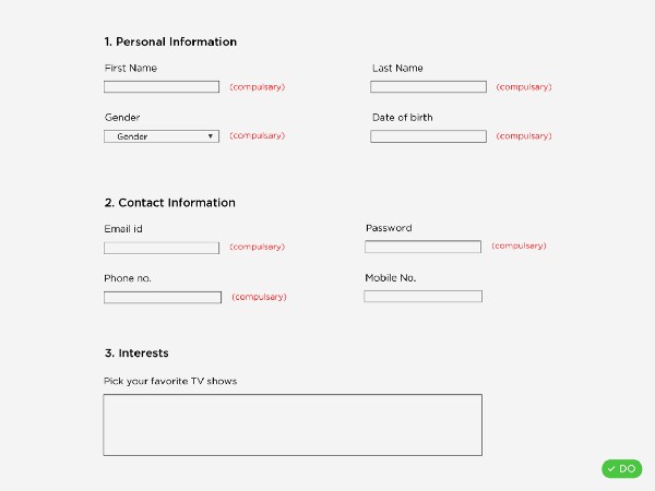 form designing level 3 2