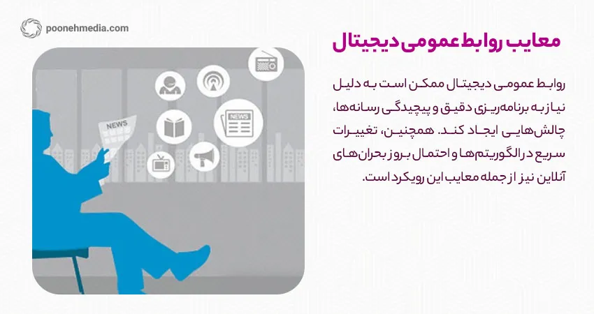 معایب روابط ‌عمومی دیجیتال