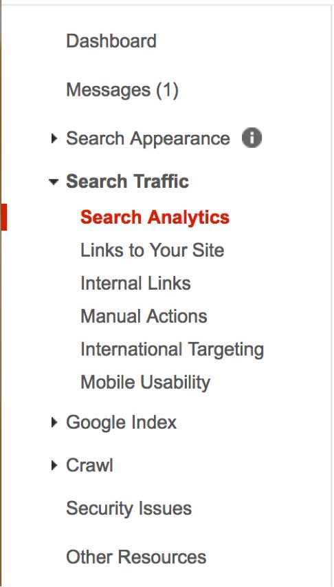google analytics search analytics