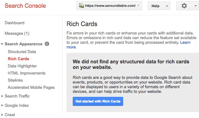 ابزار گوگل برای بررسی rich cards 