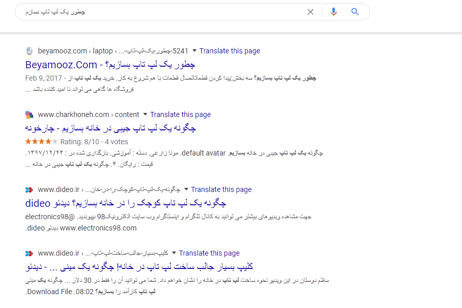 گروه بندی کلمات کلیدی