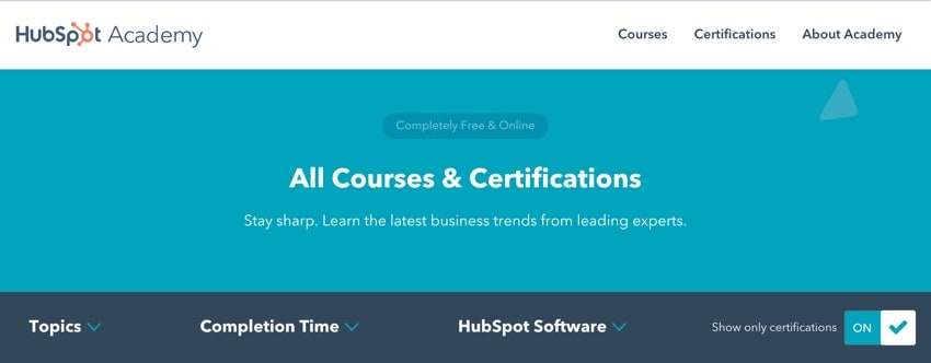 hubspot academy