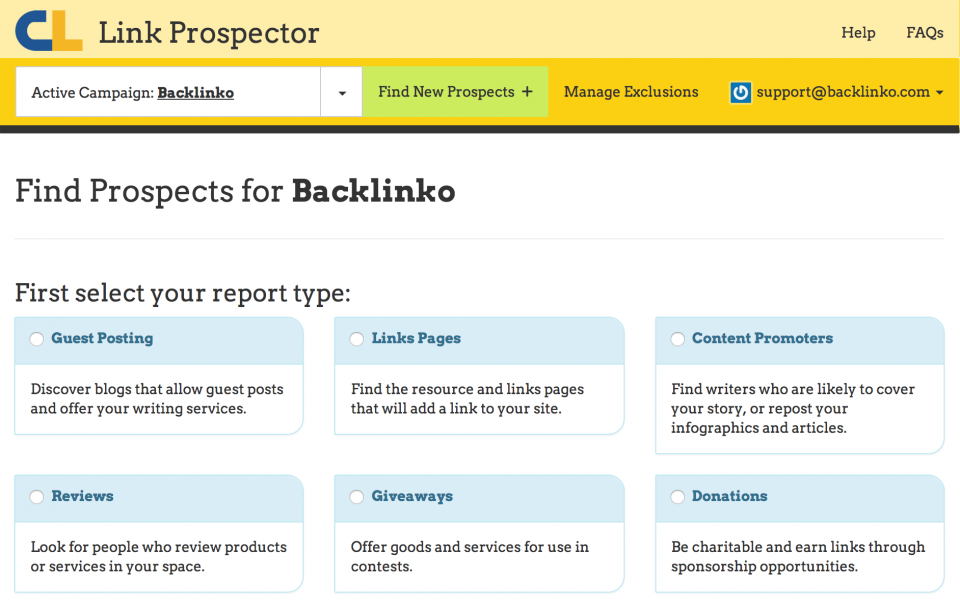 linkprospector ابزار بررسی لینک 