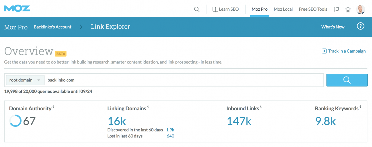 moz link explorer ابزار بررسی بک لینک 