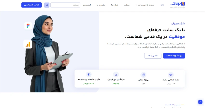 شرکت طراحی سایت وبهان