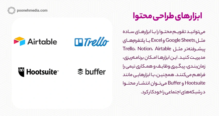 ابزارهای طراحی محتوا