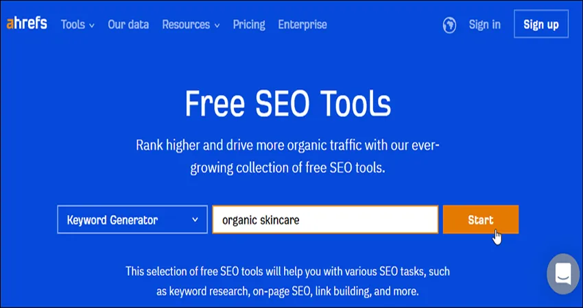 Ahrefs free