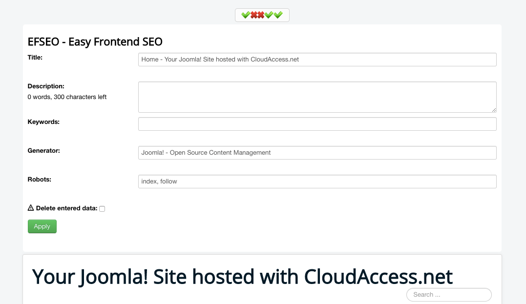افزونه جوملا EFSEO - Easy Frontend SEO