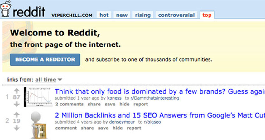 فرصت های ترویج  RedditURL