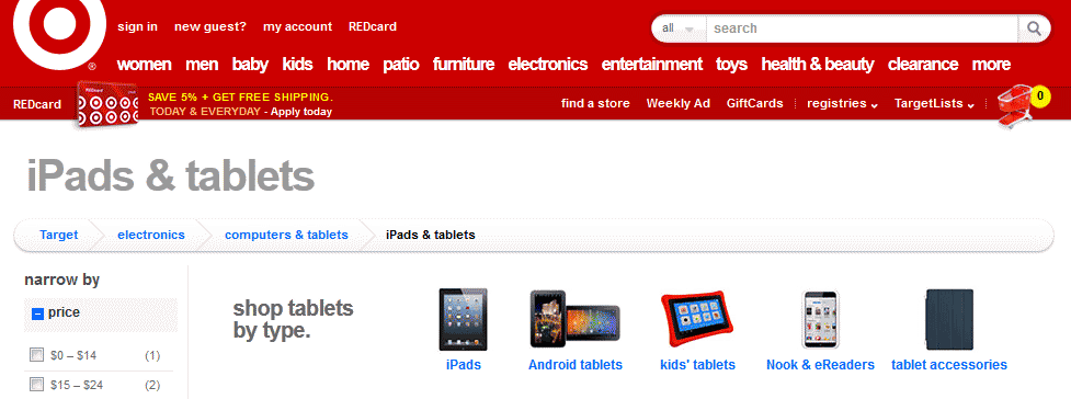 بهترین فروشگاه اینترنتی target