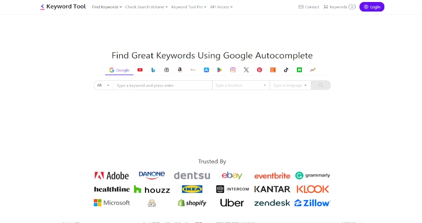 کیورد تول (KeywordTool.io)