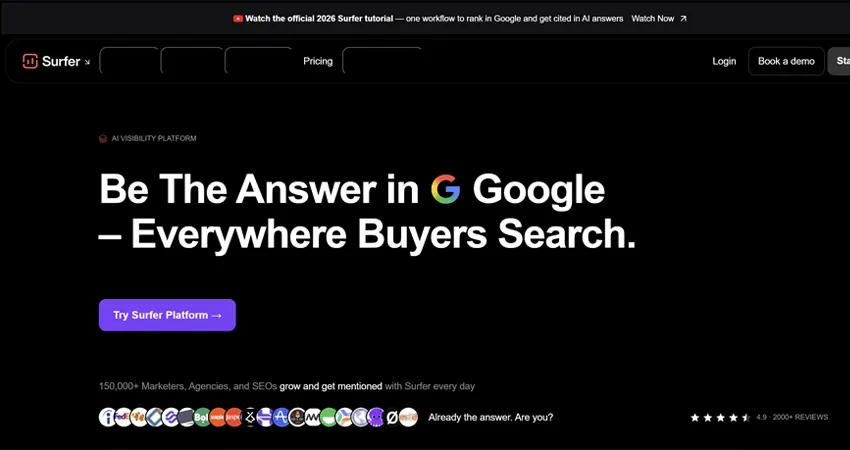 Surfer SEO بهترین ابزار بهینه سازی محتوا بر اساس NLP